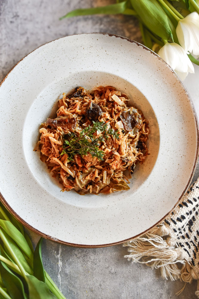 Staropolski bigos wegetariański